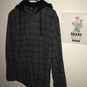 VANS hooded flannel